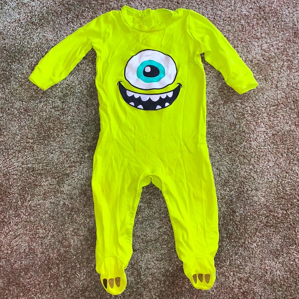 Mike Wazowski footed onsie from Disney size 9Months